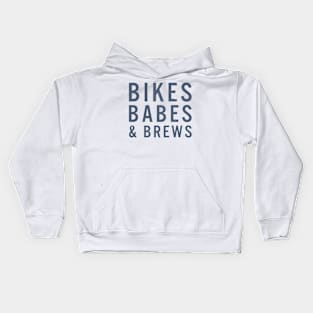 Bikes, Babes and Brews Kids Hoodie